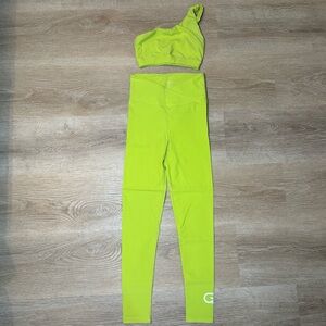 Electric Yoga One-Shoulder Activewear Set Cyclebar branded